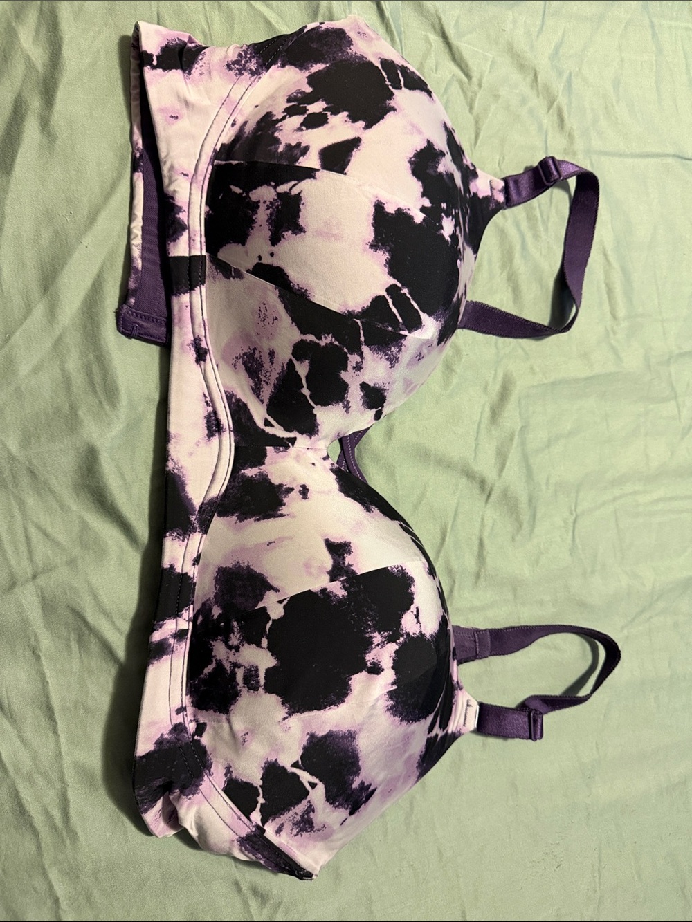 Torrid Purple Tie-Dye T-Shirt Bra - 40DDD